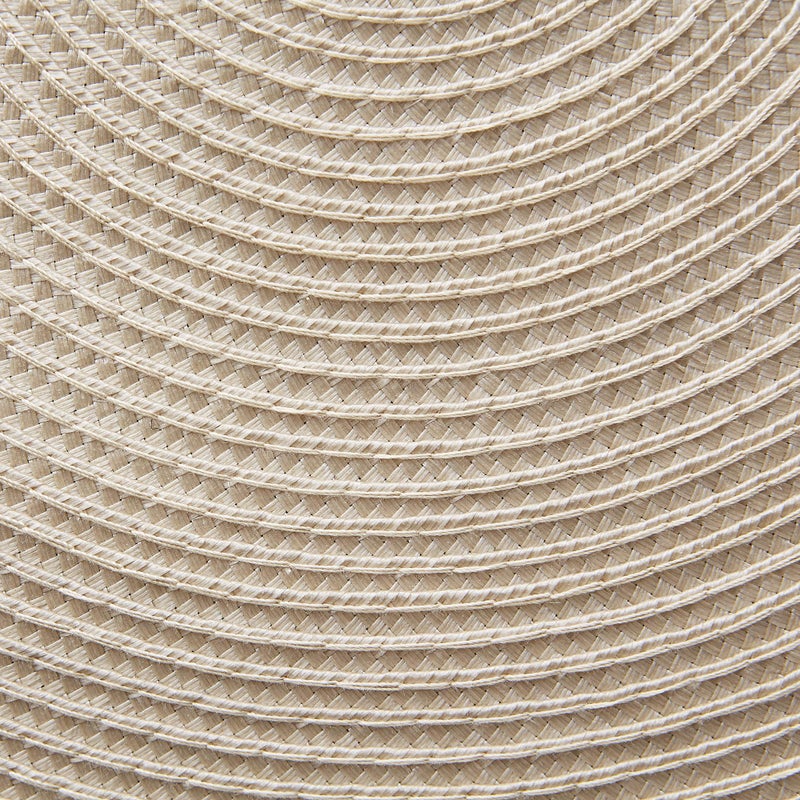 DII Classic Woven Tabletop Collection, Indoor/Outdoor Placemat Set, Round, 15" Diameter, Natural, 6 Piece - Image 3